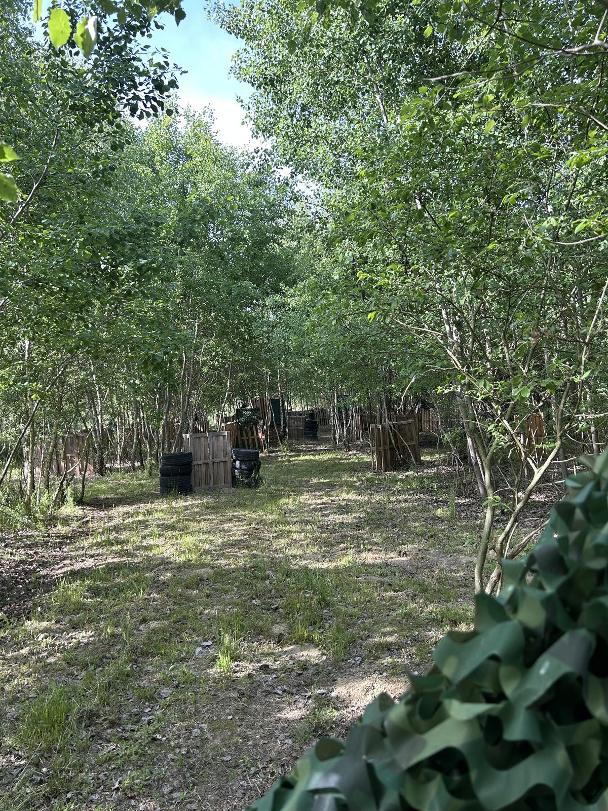 Paintball teren u šumi