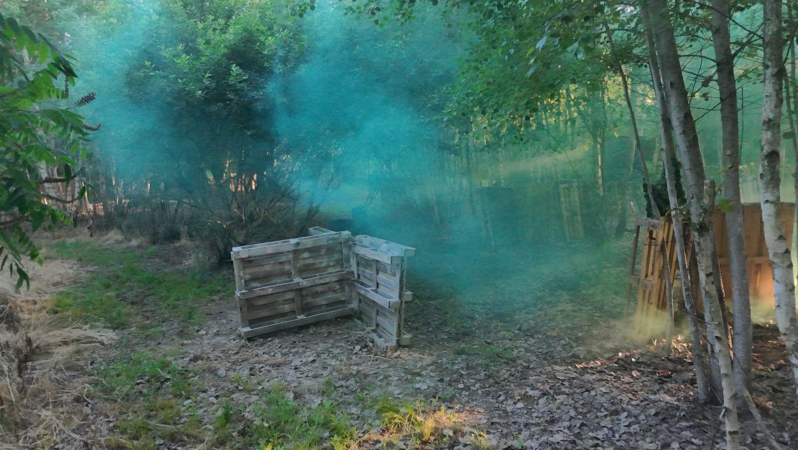 Paintball teren s dimom